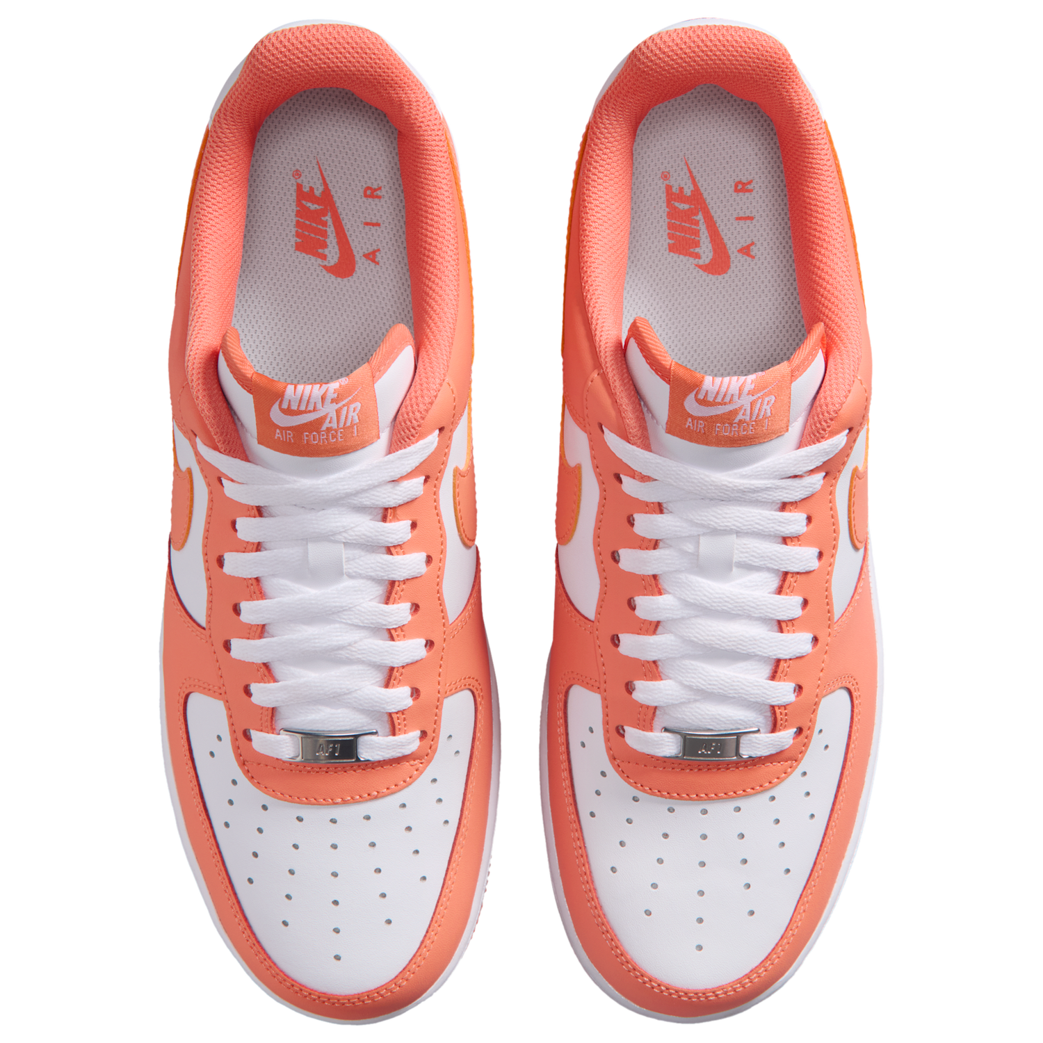 Nike Air Force 1 Low '07 - Men's - White/White/Orange Frost