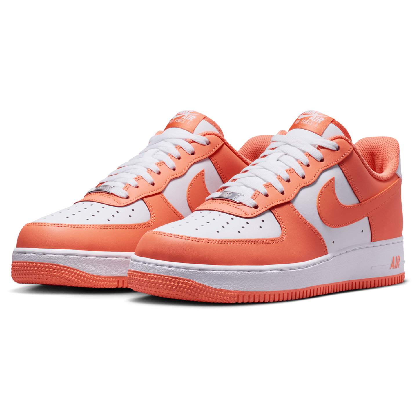 Nike Air Force 1 Low '07 - Men's - White/White/Orange Frost