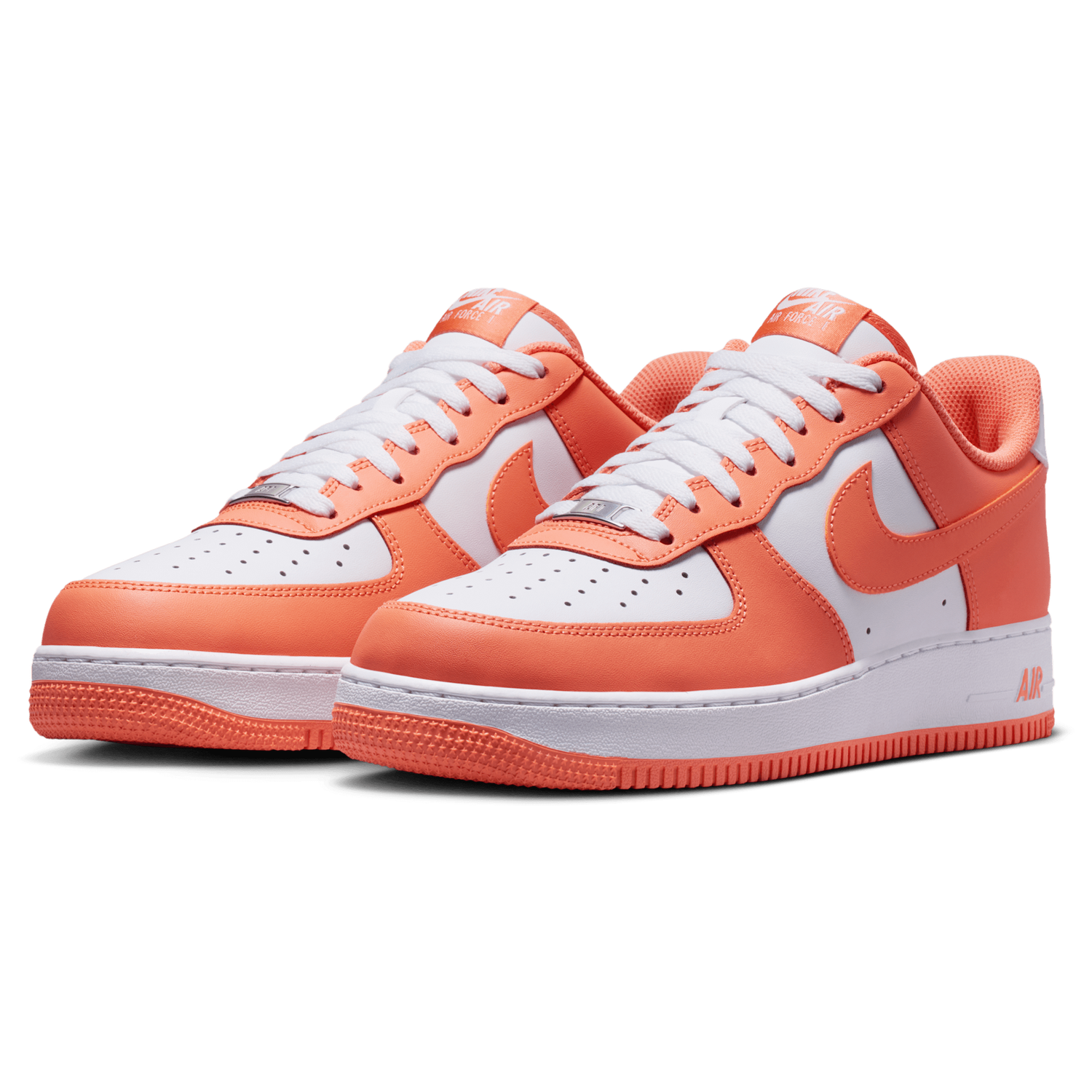 Nike Air Force 1 Low '07 - Men's - White/White/Orange Frost