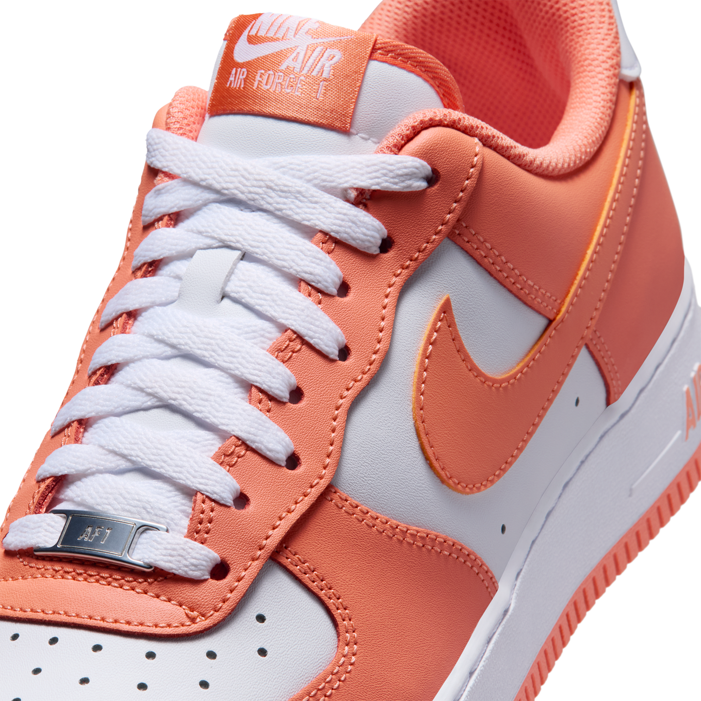 Nike Air Force 1 Low '07 - Men's - White/White/Orange Frost