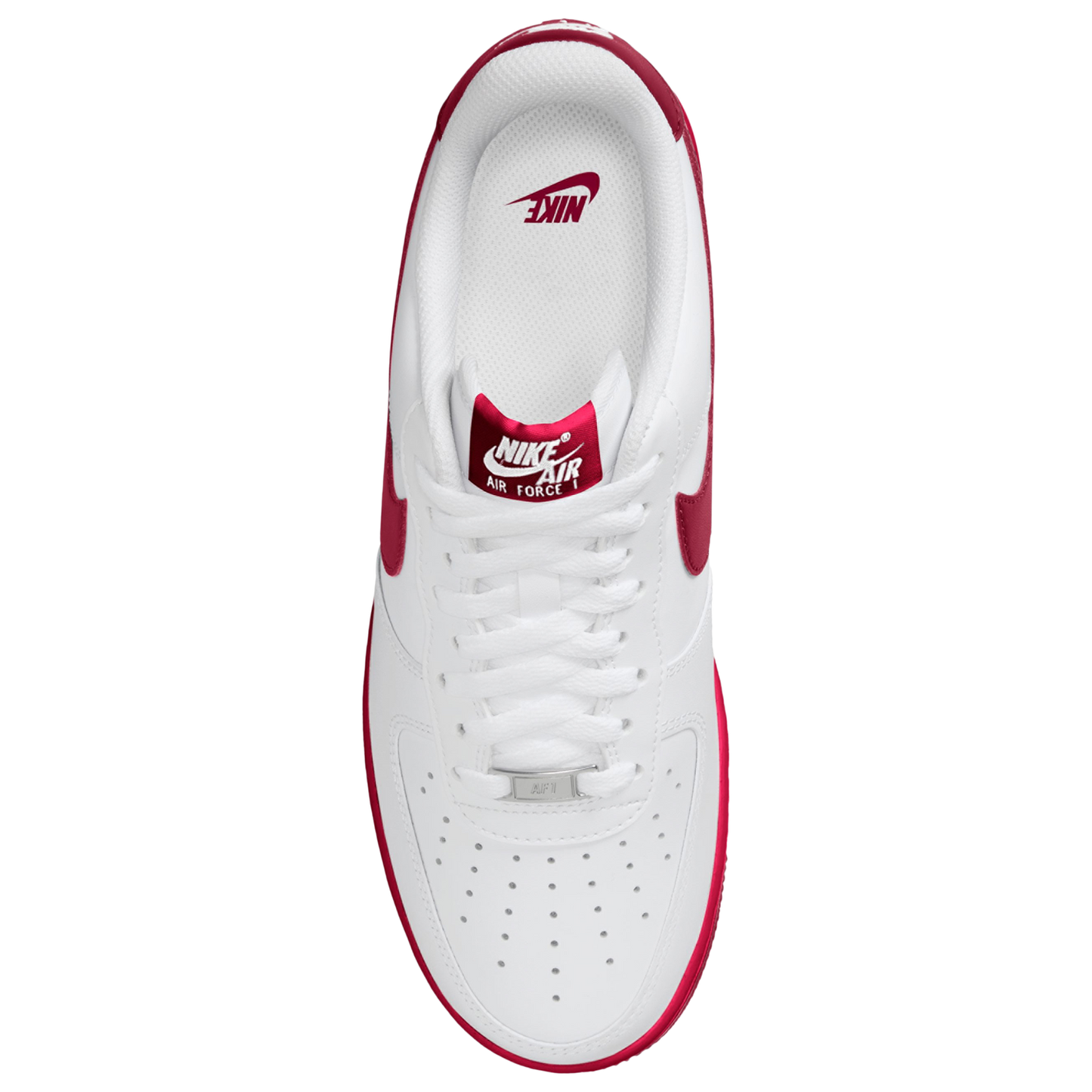 Nike Air Force 1 Low '07 - Men's - White/Mtlc Silver/Team Red