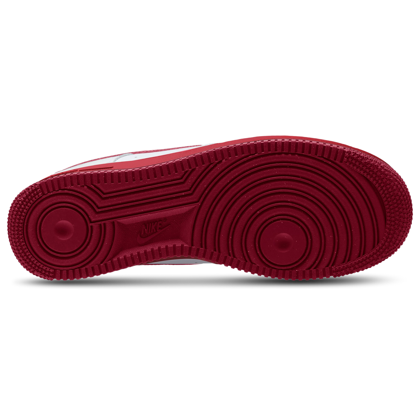 Nike Air Force 1 Low '07 - Men's - White/Mtlc Silver/Team Red