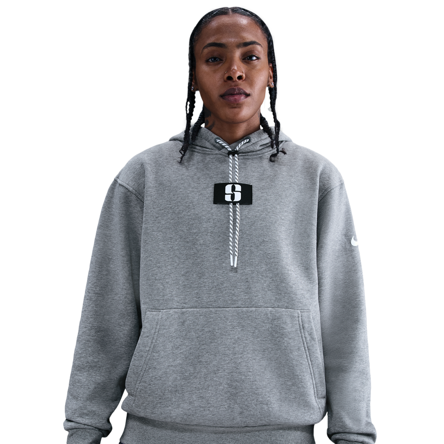 Nike Sabrina Hoodie - Women's - Carbon Heather/Black