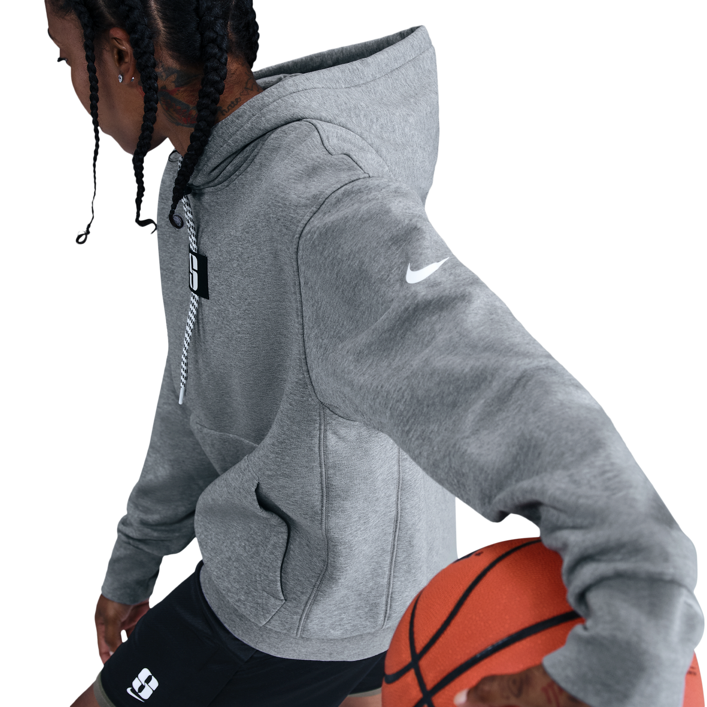 Nike Sabrina Hoodie - Women's - Carbon Heather/Black