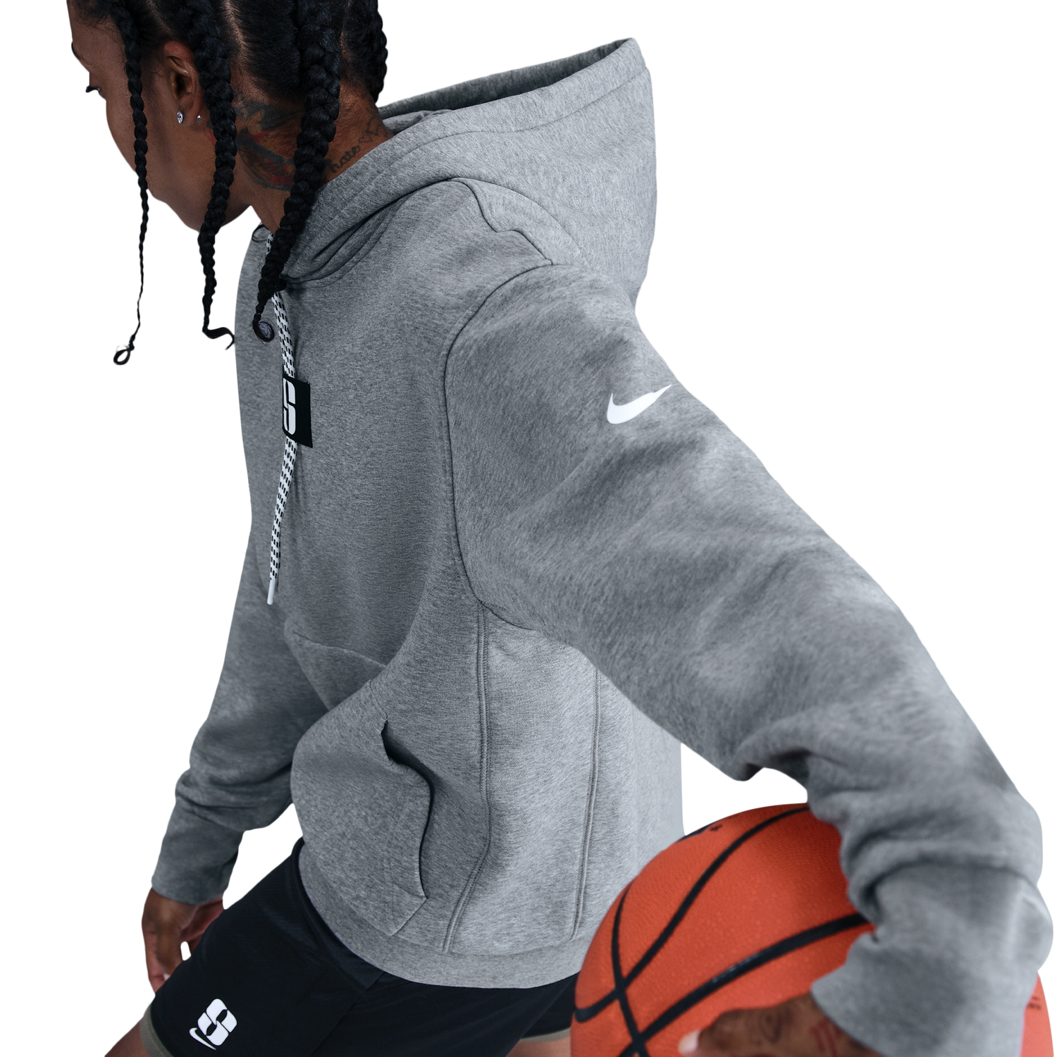Nike Sabrina Hoodie - Women's - Carbon Heather/Black