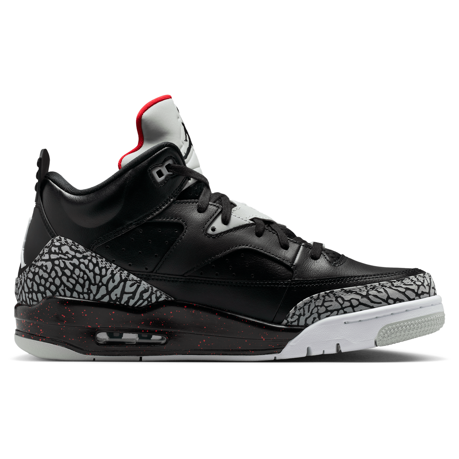 Jordan Son of Mars Low - Men's - Black/Univ Red/Gray Mist