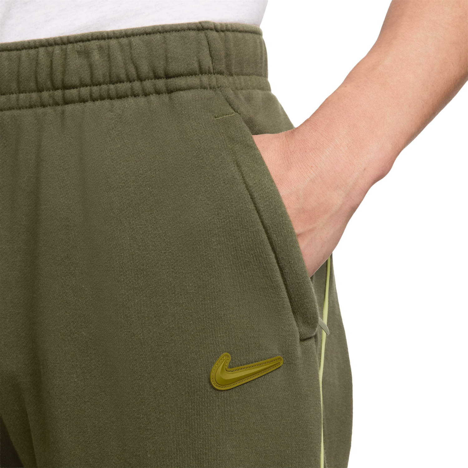 Nike Nocta CS Fleece Wash Pants - Men's - Medium Olive/Moss