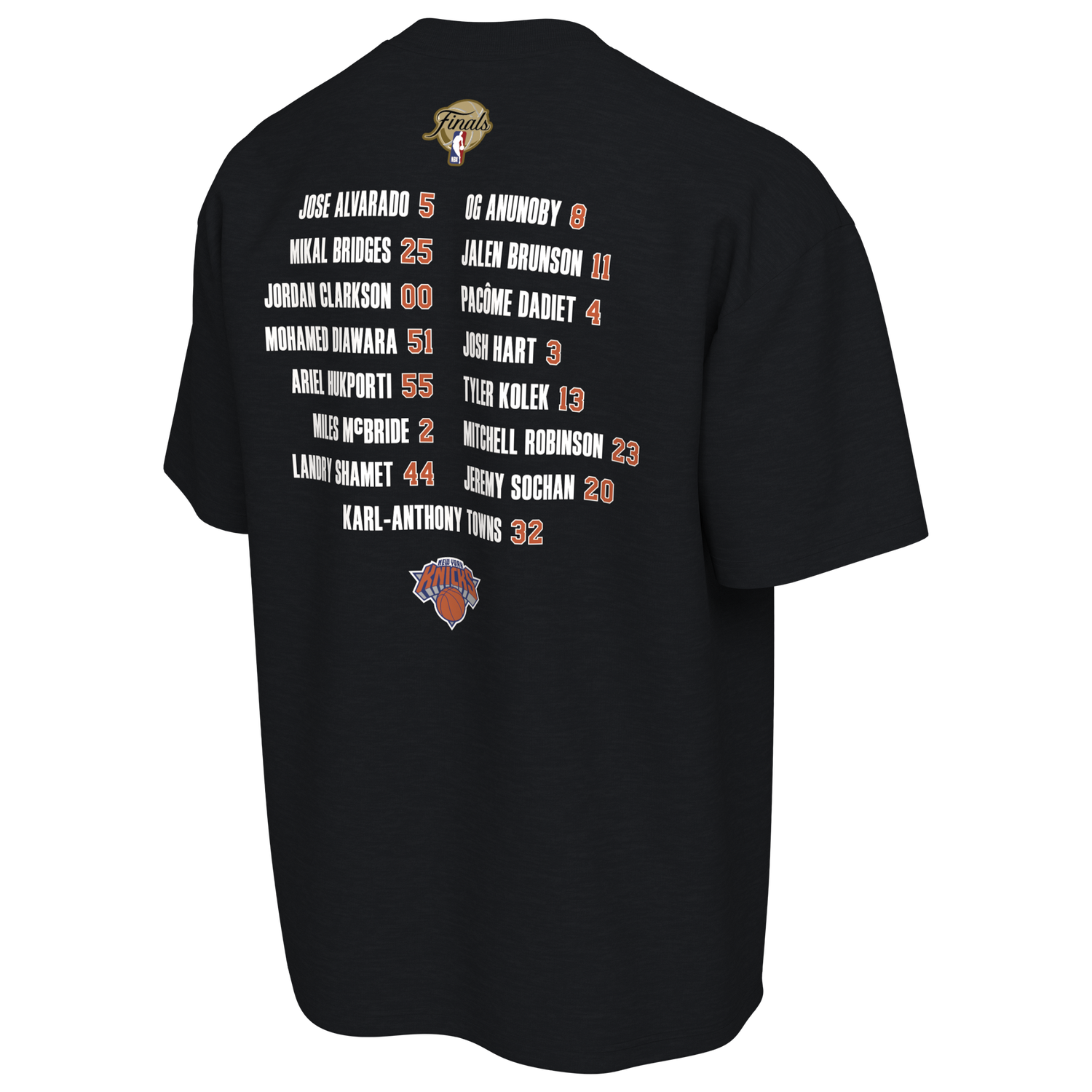 Nike Knicks Club 2026 Roster T-Shirt - Men's - Black