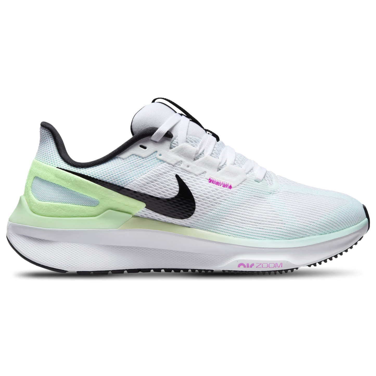 Nike Zoom Structure 25 - Women's - Black/White/Glacier Blue