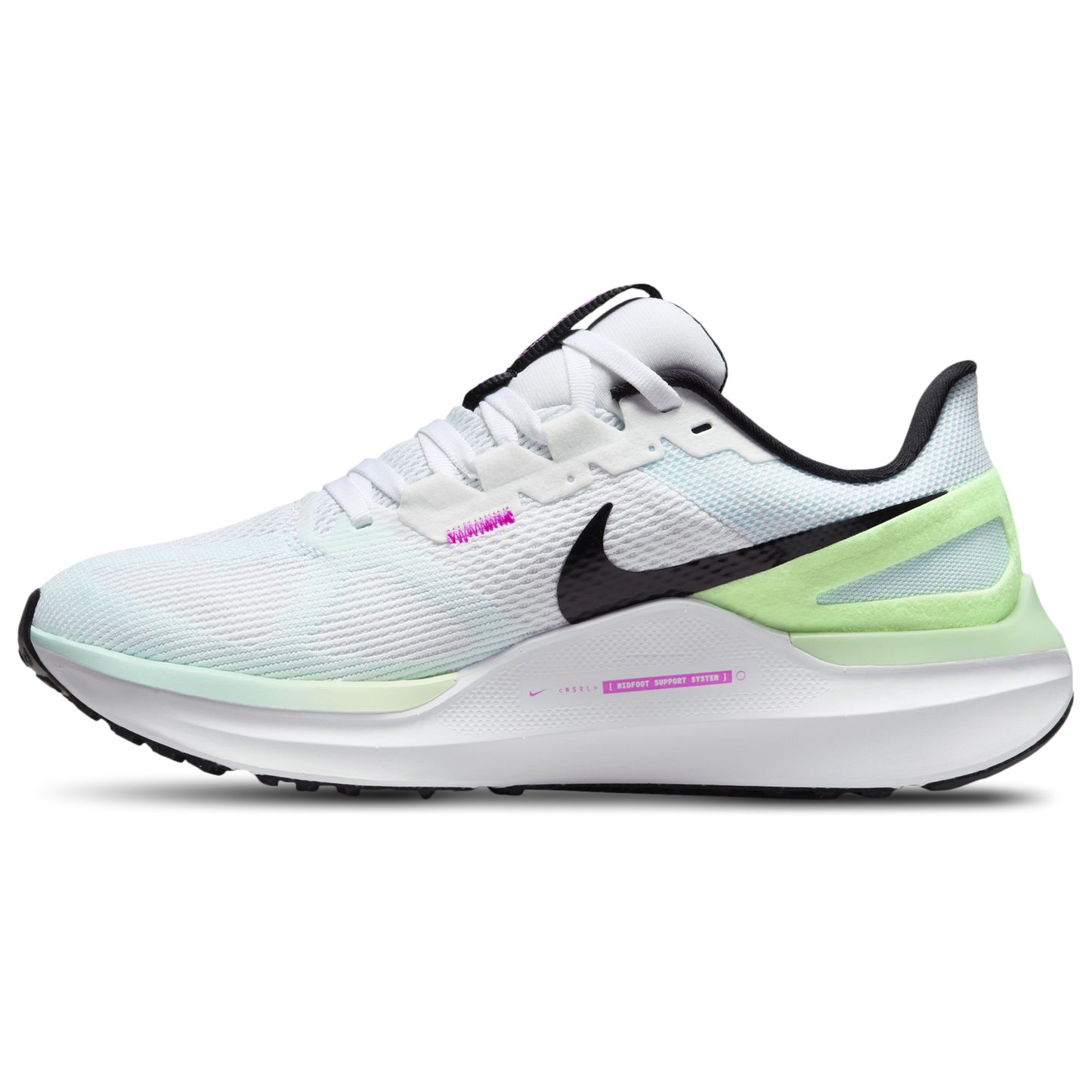 Nike Zoom Structure 25 - Women's - Black/White/Glacier Blue