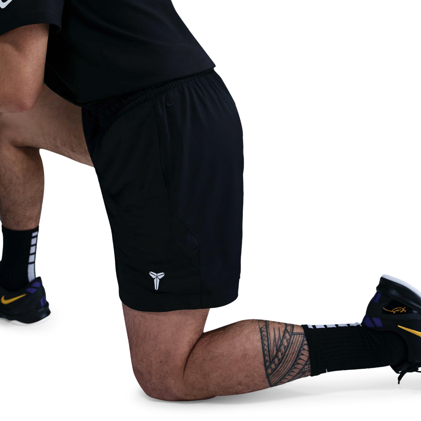 Nike KB Dri-FIT Fund 6" Shorts - Men's - Black/Black/White