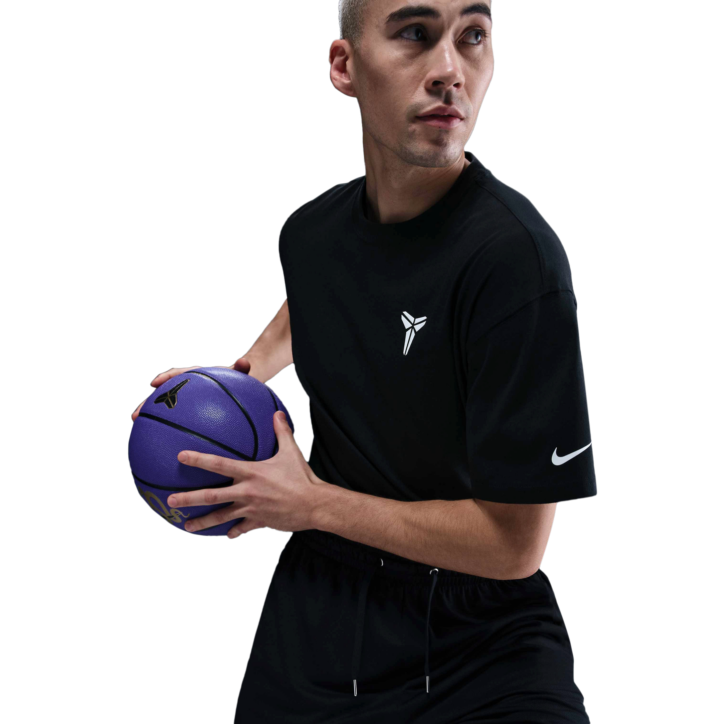 Nike KB Dri-FIT Fund 6" Shorts - Men's - Black/Black/White