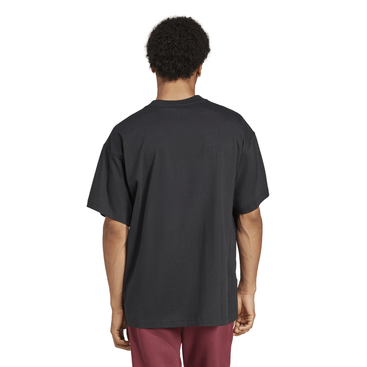 adidas Trefoil Essentials OS T-Shirt - Men's - Black/White