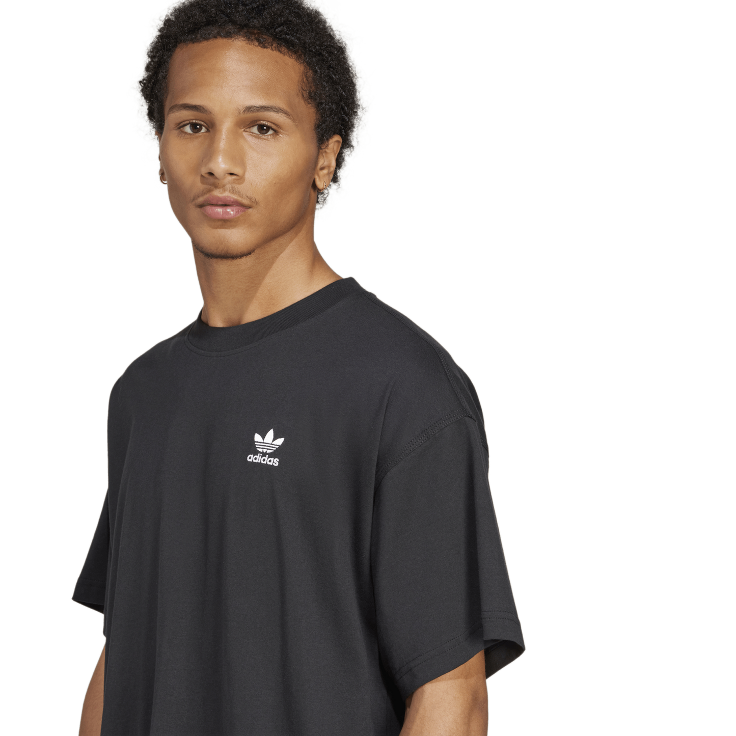 adidas Trefoil Essentials OS T-Shirt - Men's - Black/White