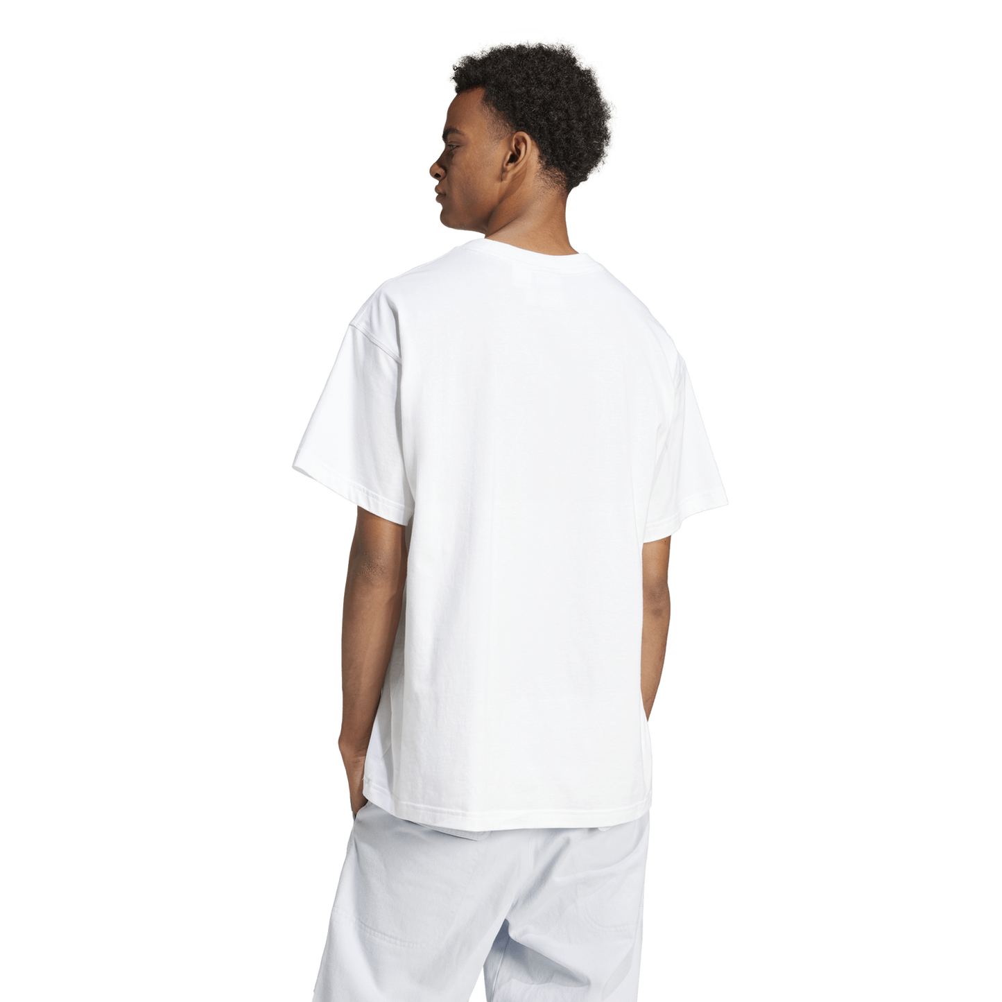 adidas Trefoil Essentials OS T-Shirt - Men's - White/Black