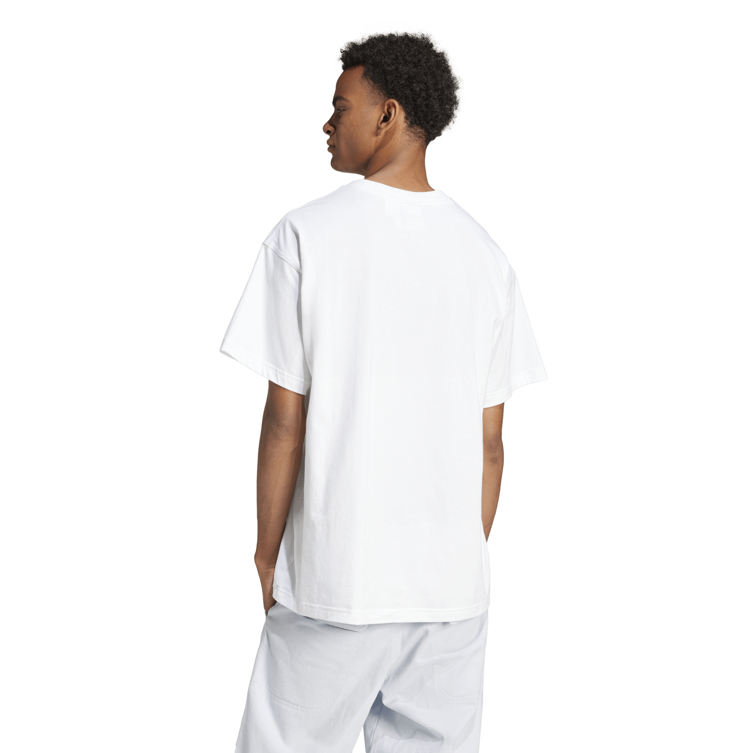 adidas Trefoil Essentials OS T-Shirt - Men's - White/Black