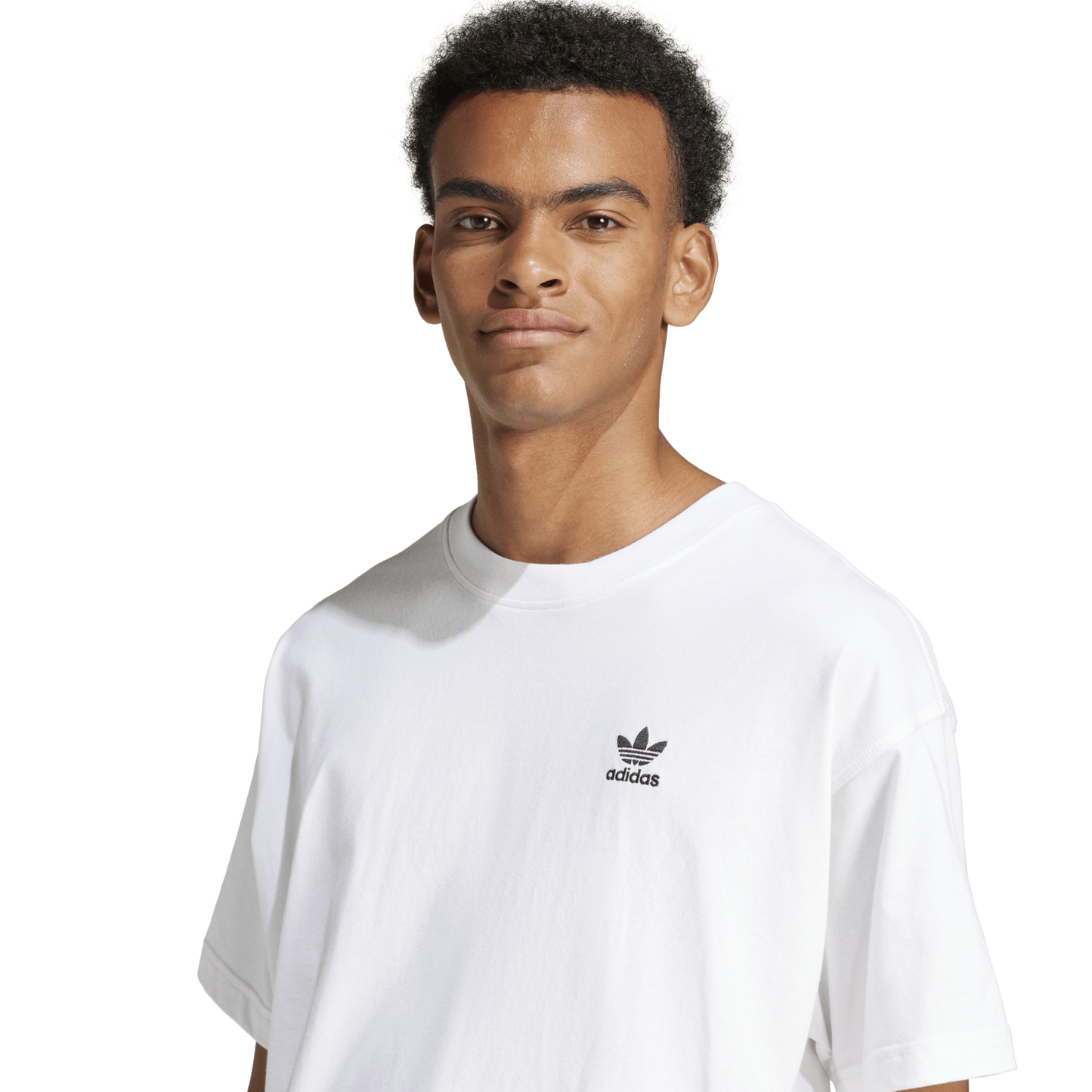 adidas Trefoil Essentials OS T-Shirt - Men's - White/Black