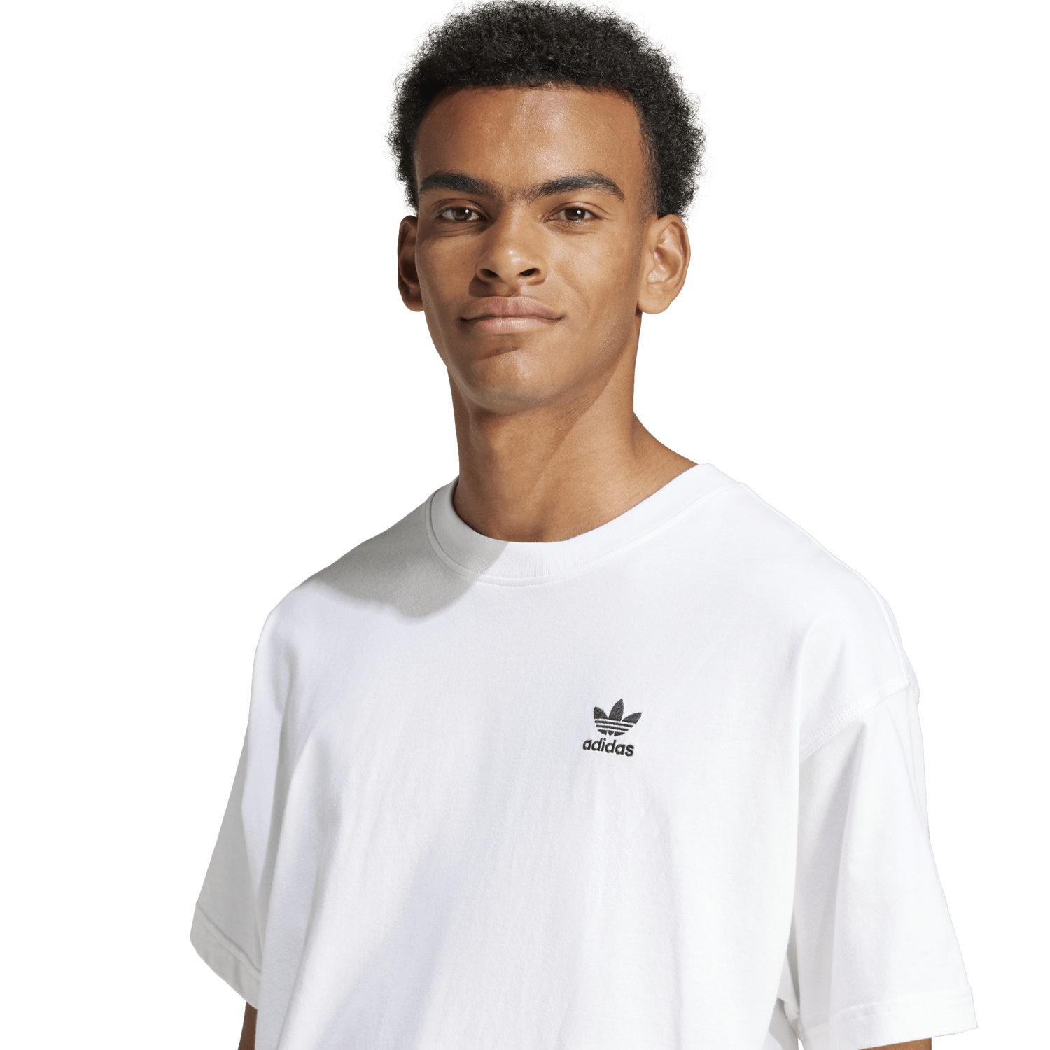 adidas Trefoil Essentials OS T-Shirt - Men's - White/Black