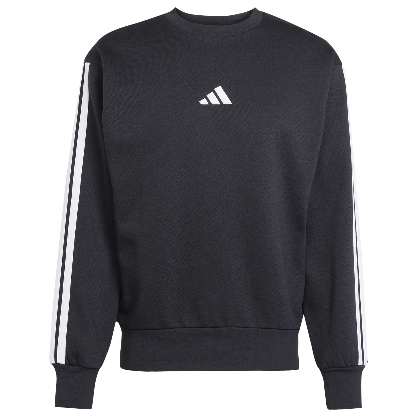 adidas Essentials 3-Stripes Fleece Sweatshirt - Men's - Black/White