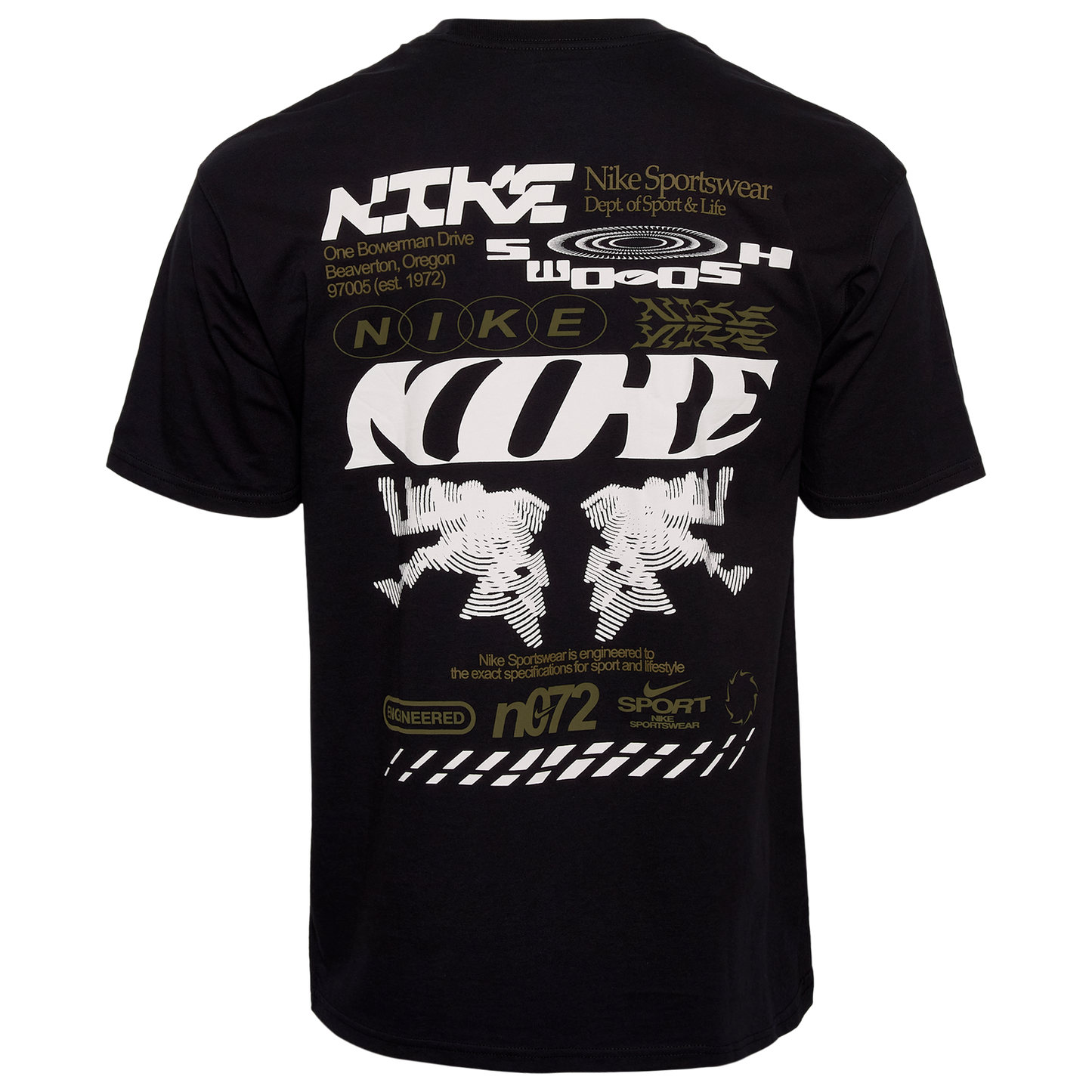 Nike NSW Loose Poster T-Shirt  - Men's - Black/White