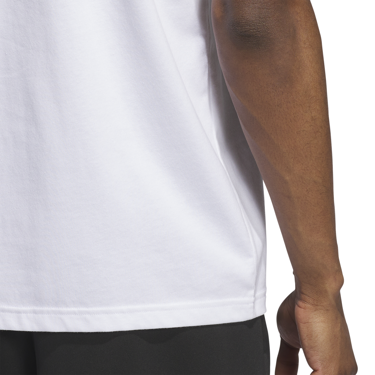 adidas Worldwide Hoops Logo Graphic Basketball T-Shirt - Men's - White
