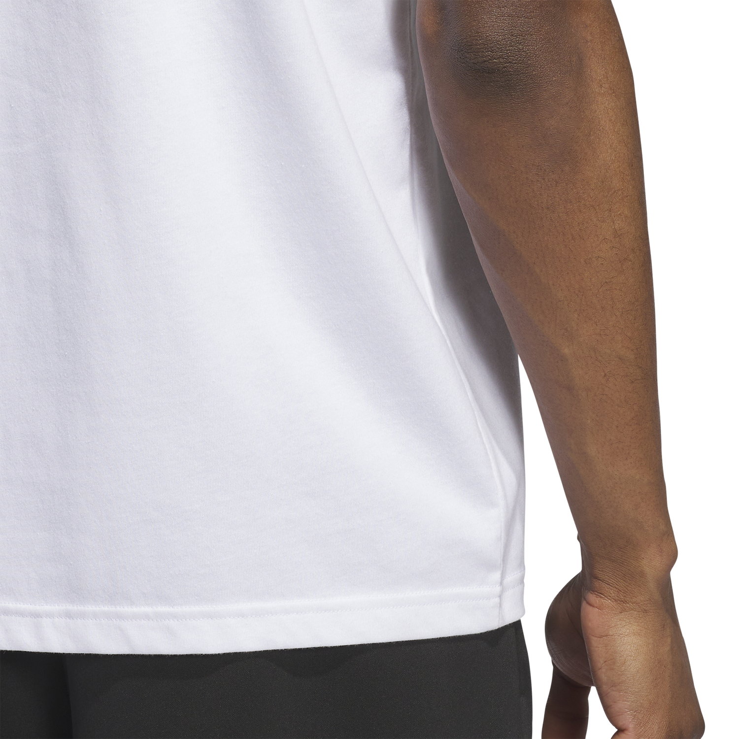 adidas Worldwide Hoops Logo Graphic Basketball T-Shirt - Men's - White