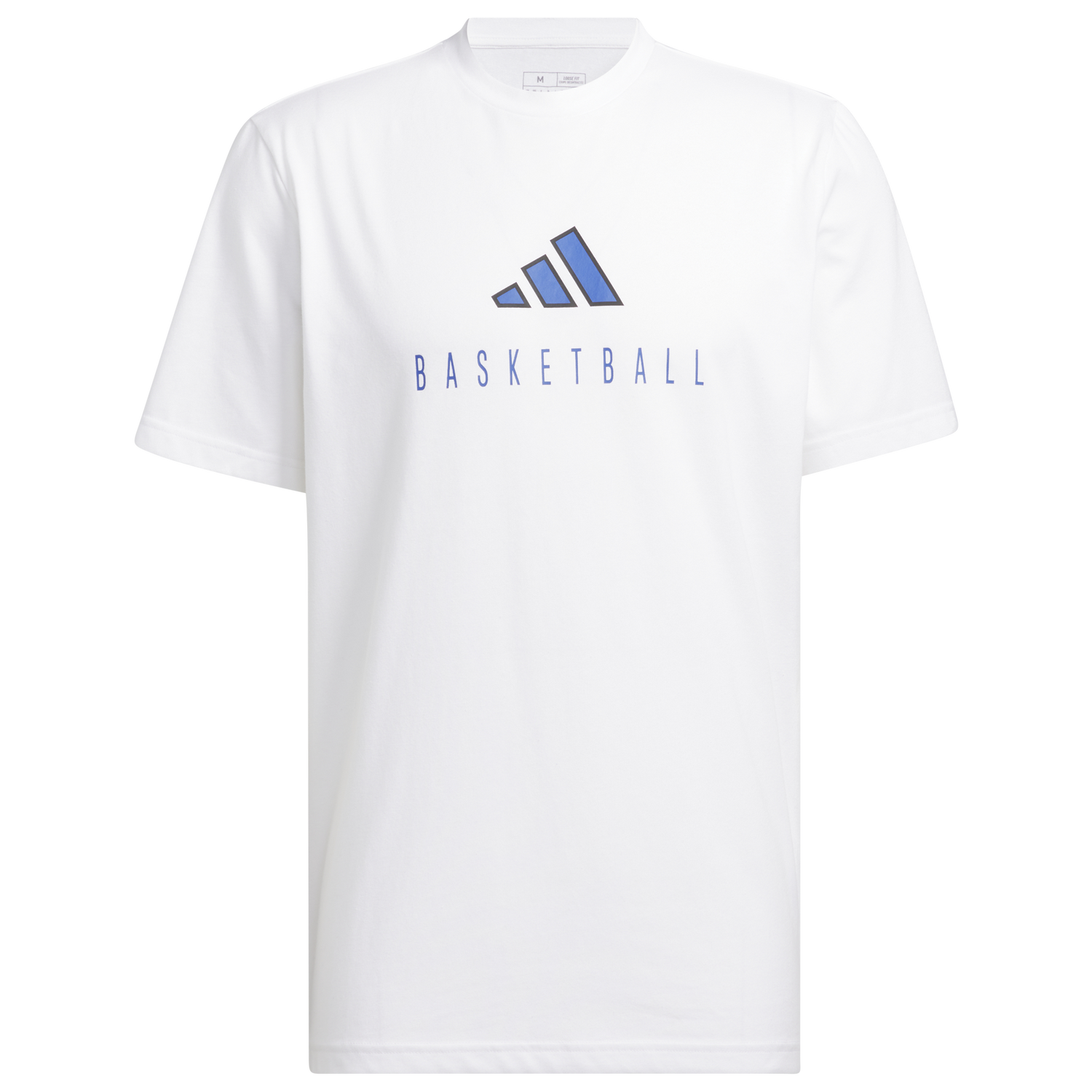 adidas Worldwide Hoops Logo Graphic Basketball T-Shirt - Men's - White