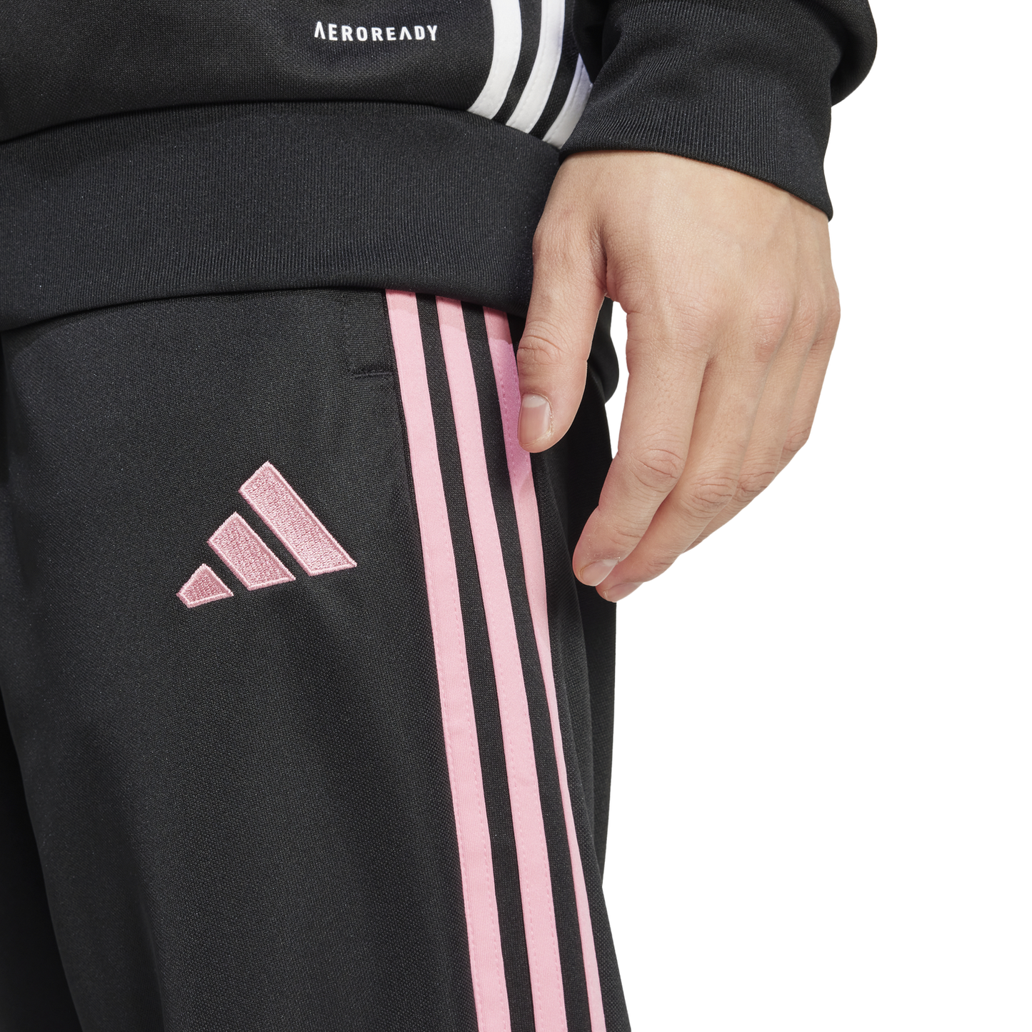 adidas Tiro Essentials Pants - Men's - Black/Easy Pink