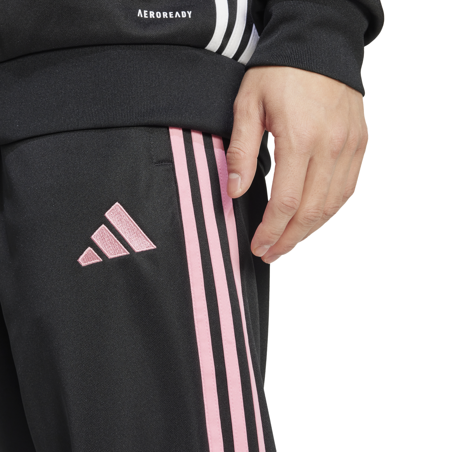 adidas Tiro Essentials Pants - Men's - Black/Easy Pink