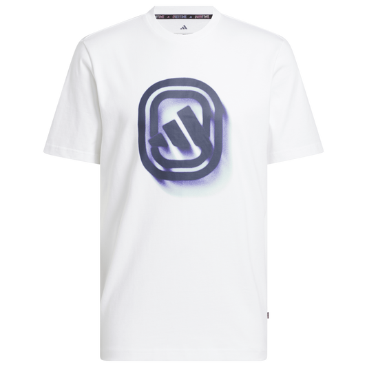 adidas Overtime T-Shirt - Men's - Purple/White