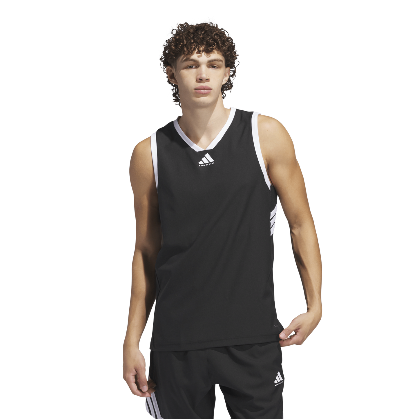 adidas CrazyLite Basketball Jersey - Men's - Black/White