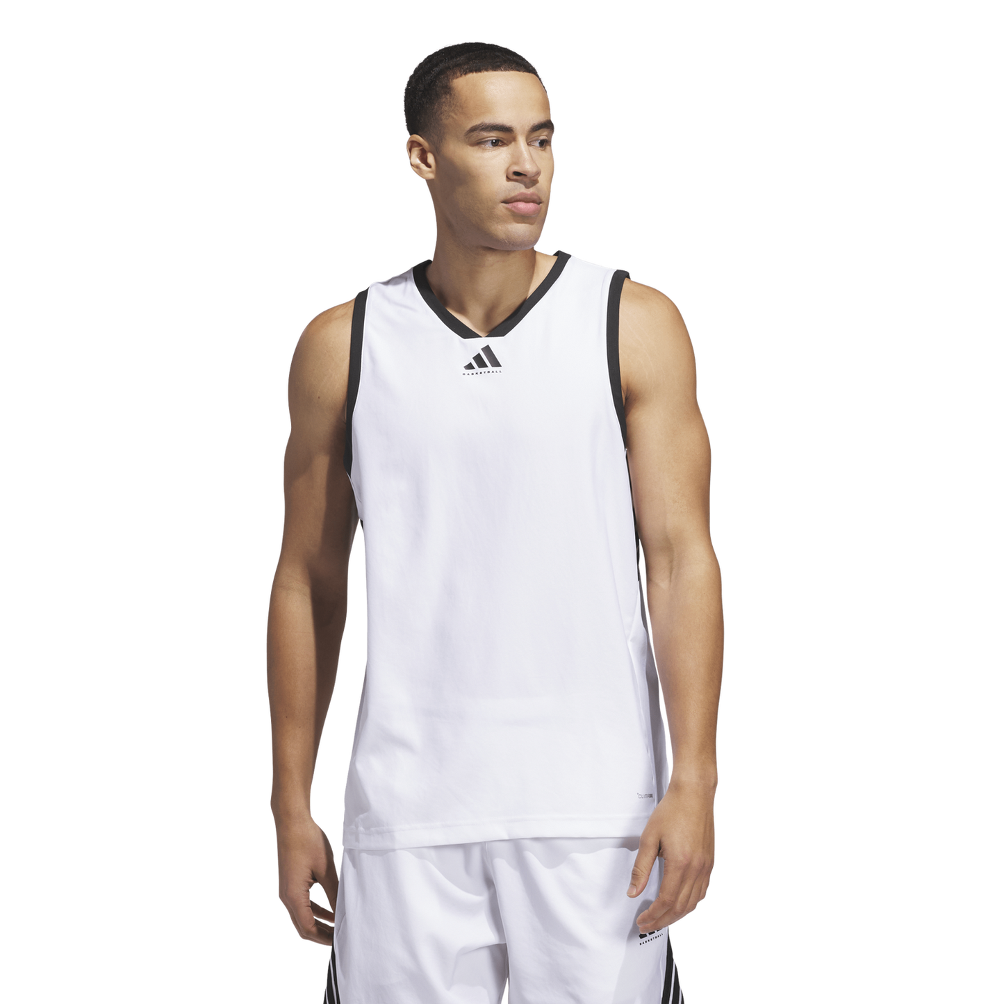 adidas CrazyLite Basketball Jersey - Men's - White/Black