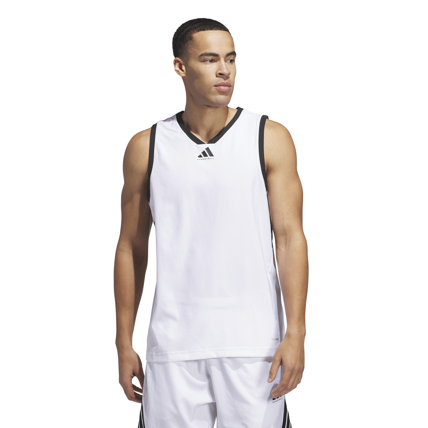 adidas CrazyLite Basketball Jersey - Men's - White/Black