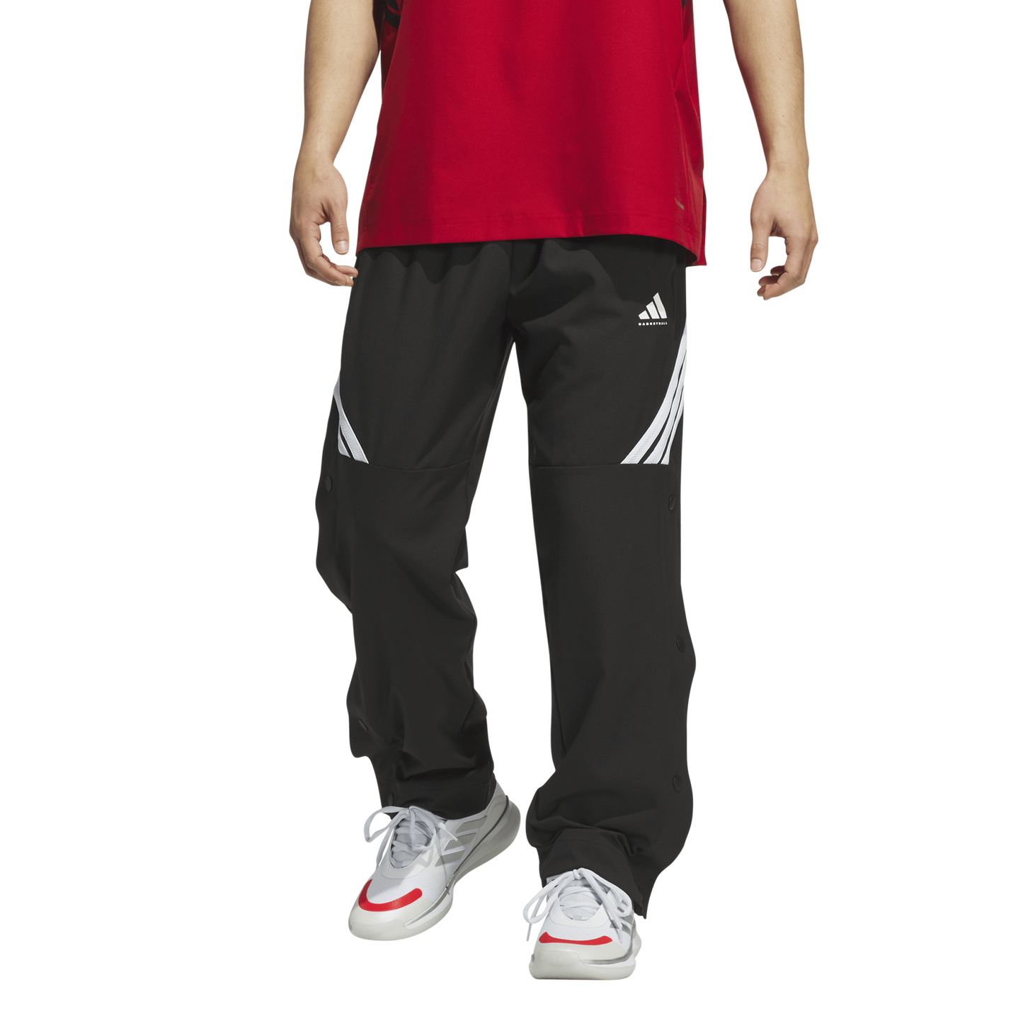 adidas CrazyLite Woven Basketball Pants - Men's - White/Black
