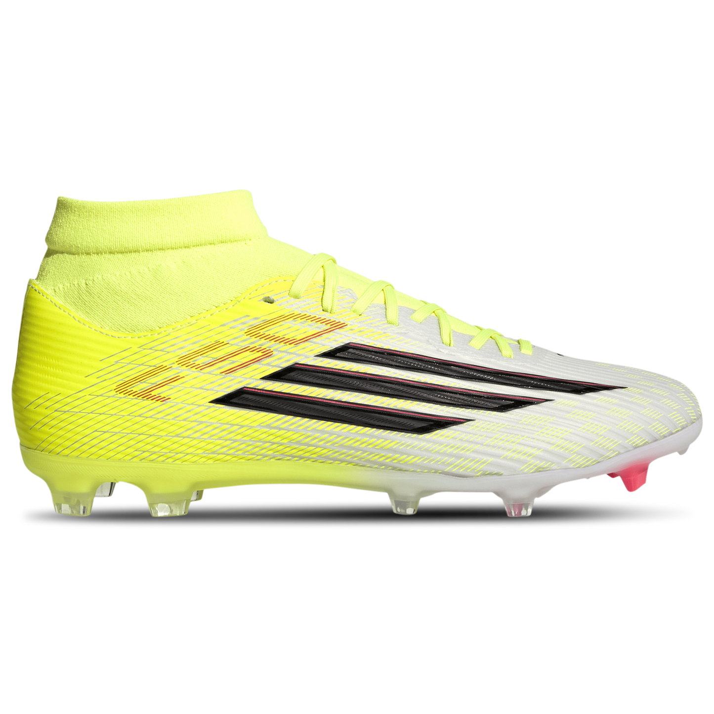 adidas F50 League Mid Firm Ground   - Women's - Core Black/Team Solar Yellow
