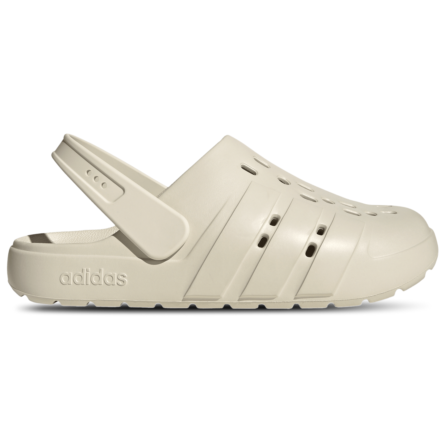 adidas Adilette Clogs - Men's - Alumina/Alumina