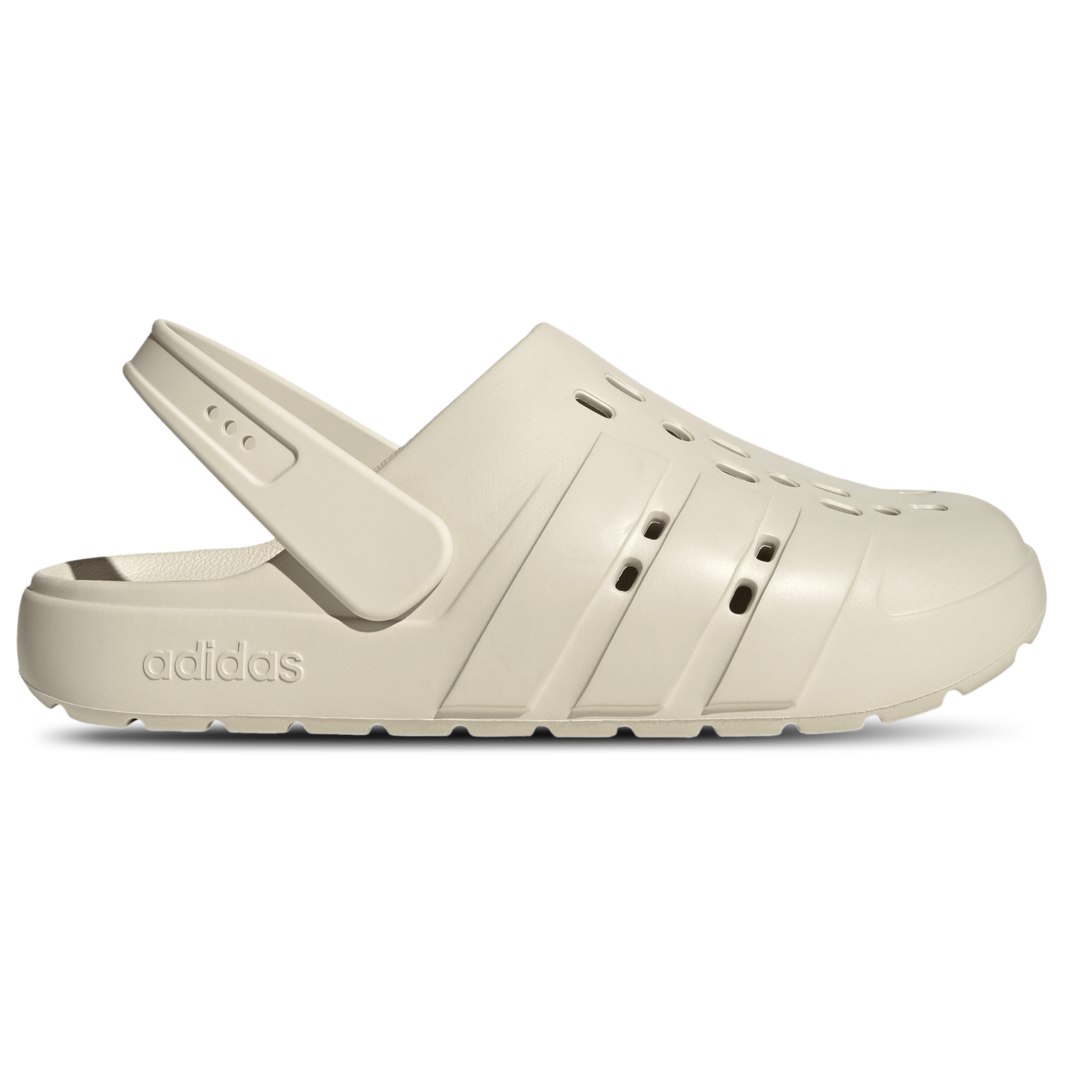 adidas Adilette Clogs - Men's - Alumina/Alumina