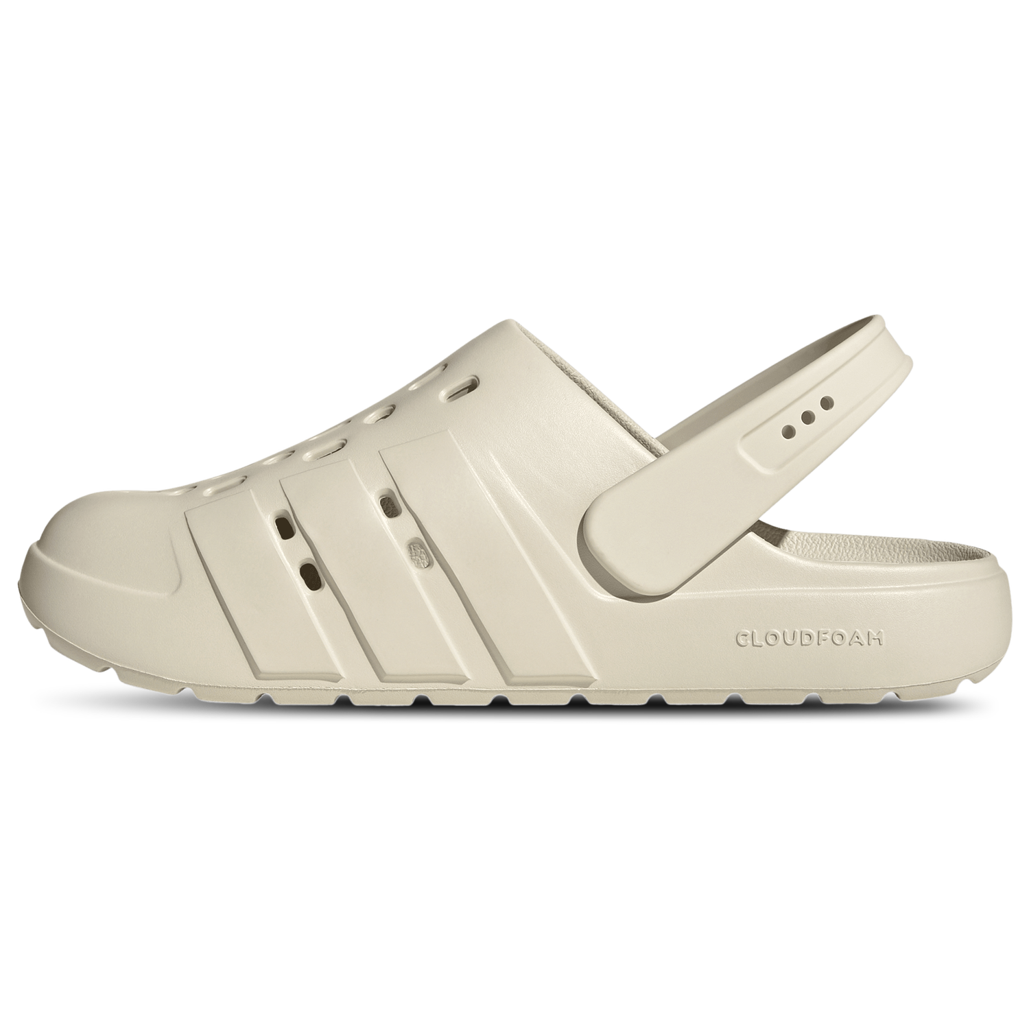 adidas Adilette Clogs - Men's - Alumina/Alumina