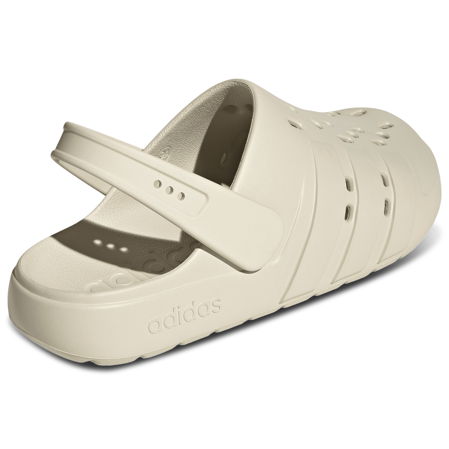 adidas Adilette Clogs - Men's - Alumina/Alumina