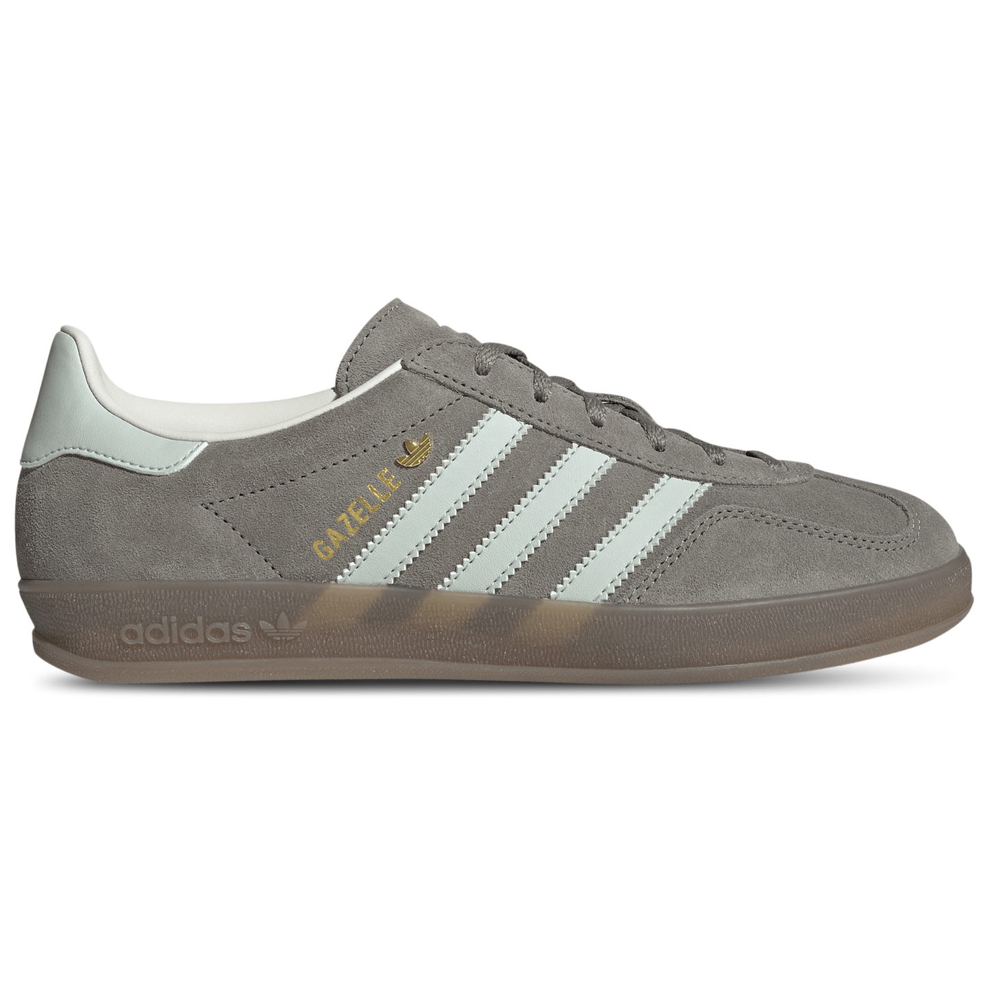 adidas Originals Gazelle Indoor - Women's - Silver Pebble/Linen Green/Gum