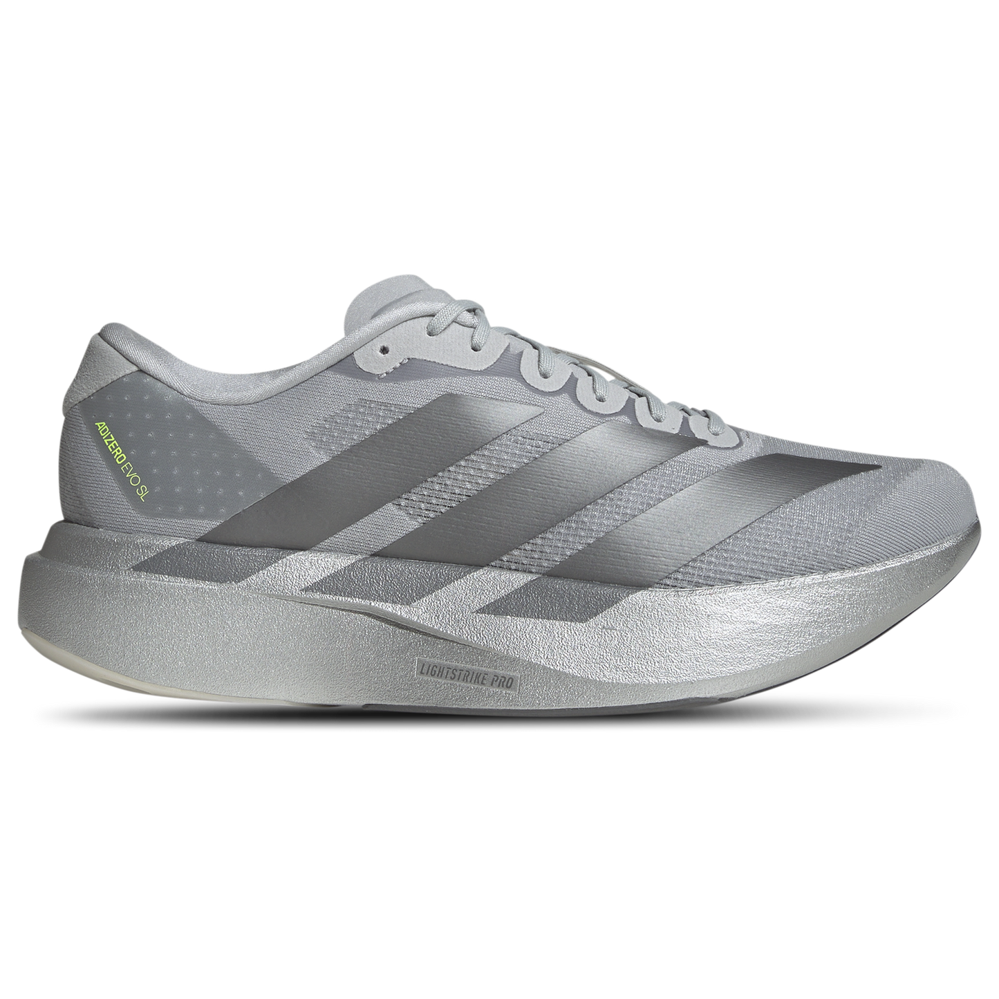 adidas Adizero Evo SL - Men's - Metallic Silver/Metallic Silver/Metallic Iron