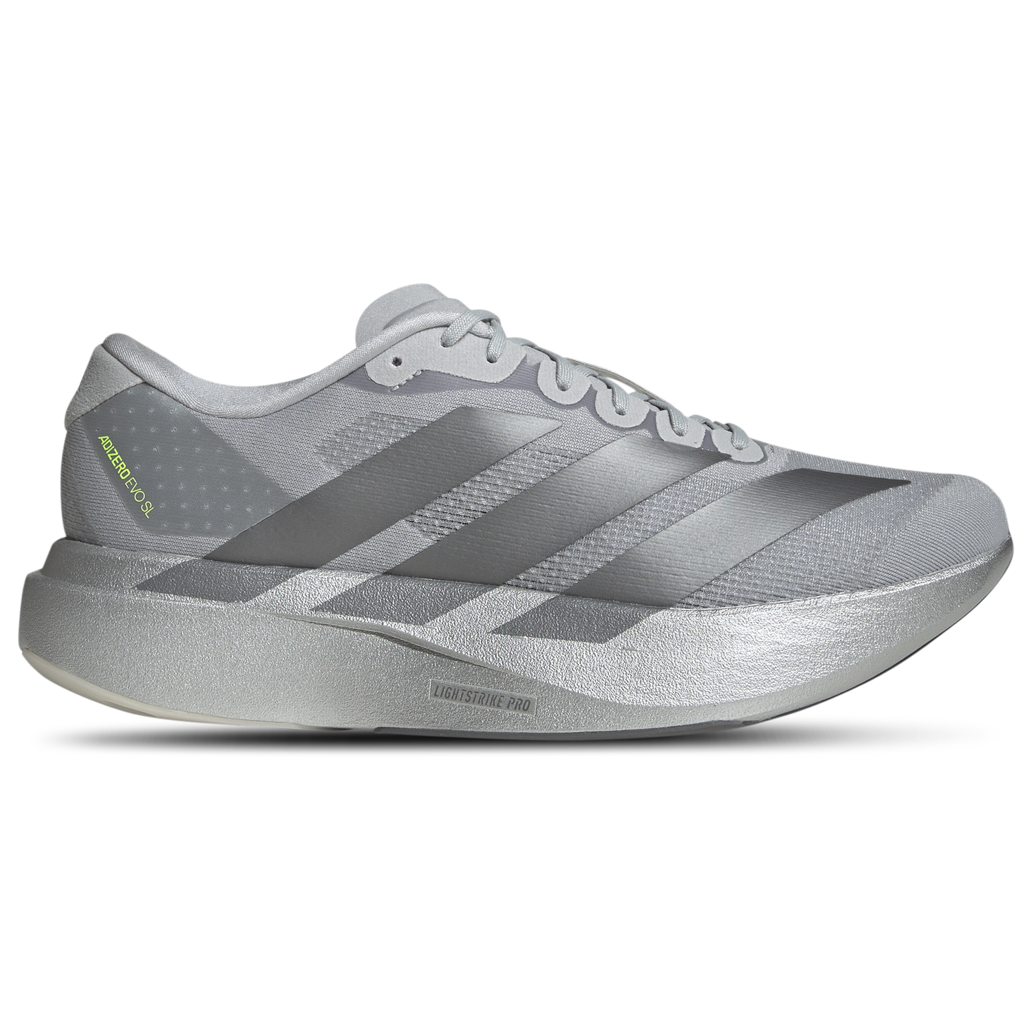 adidas Adizero Evo SL - Men's - Metallic Silver/Metallic Silver/Metallic Iron