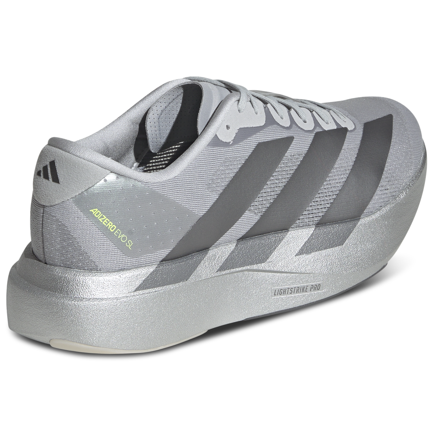 adidas Adizero Evo SL - Men's - Metallic Silver/Metallic Silver/Metallic Iron