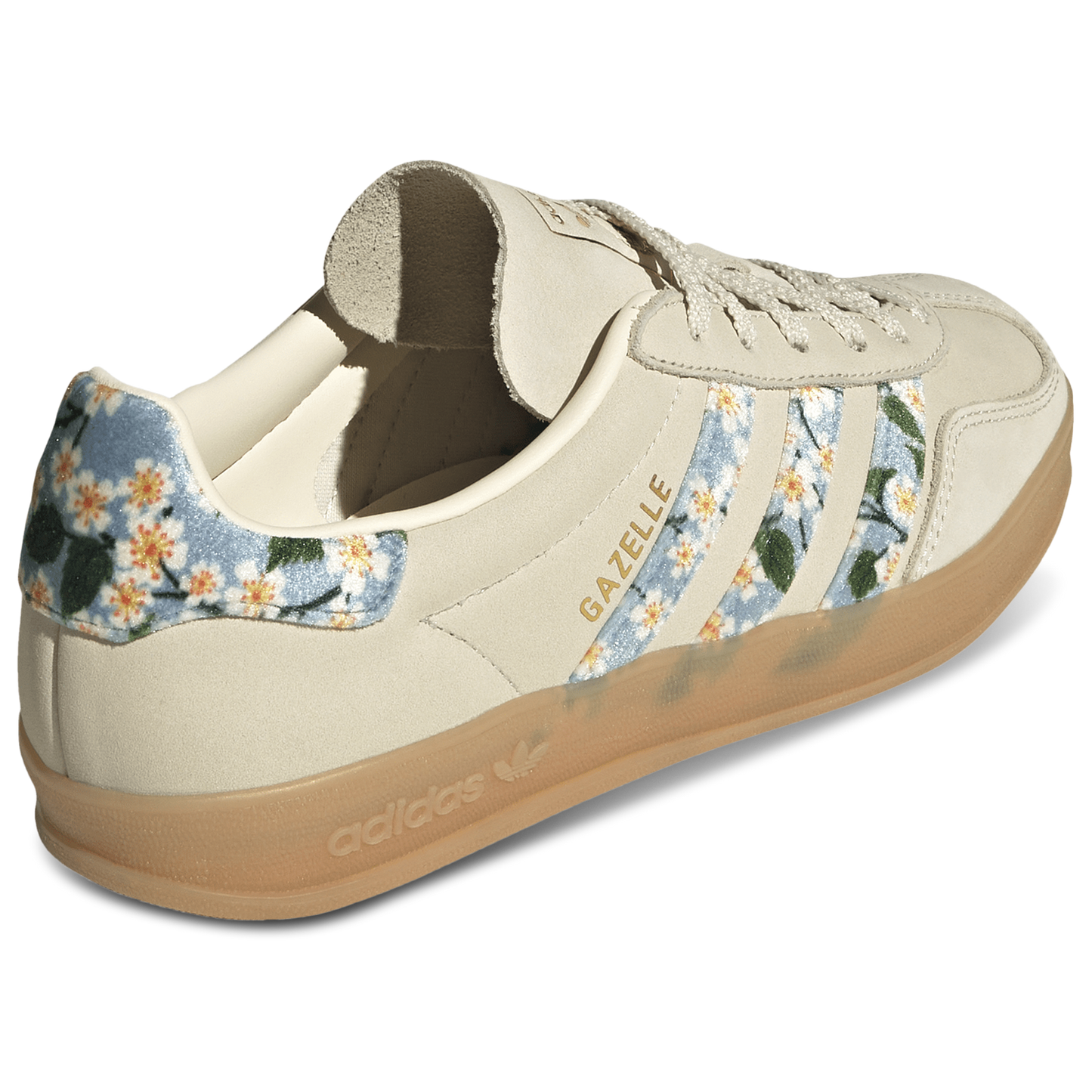 adidas Originals x Liberty London Gazelle Indoor - Women's - Cream White/Gold Metallic