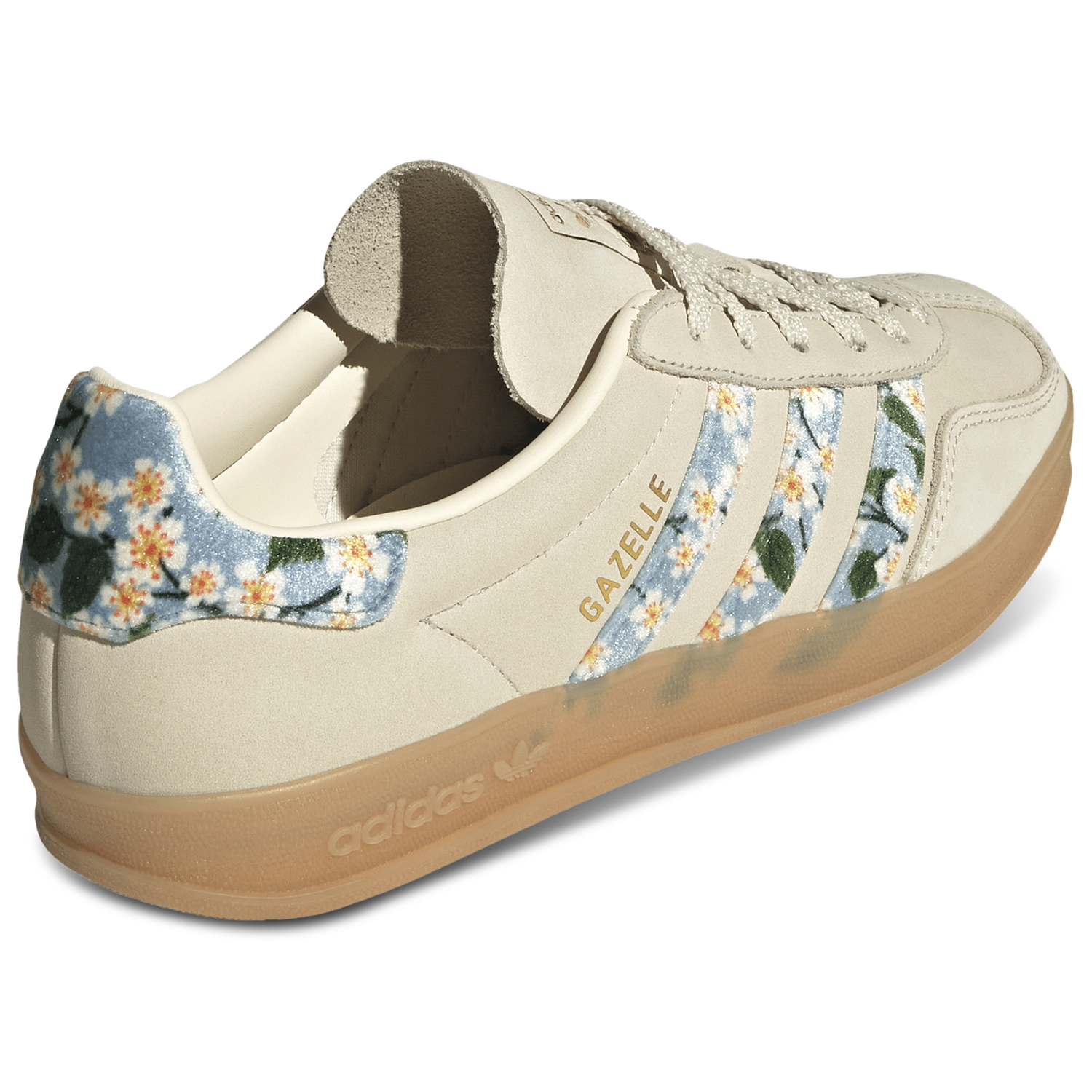 adidas Originals x Liberty London Gazelle Indoor - Women's - Cream White/Gold Metallic
