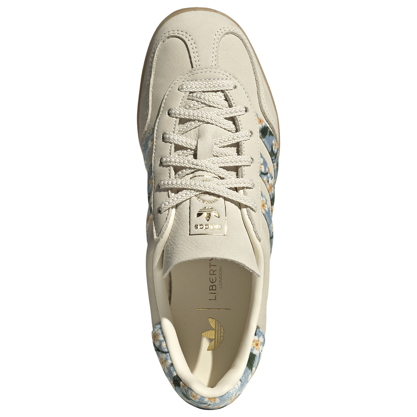 adidas Originals x Liberty London Gazelle Indoor - Women's - Cream White/Gold Metallic