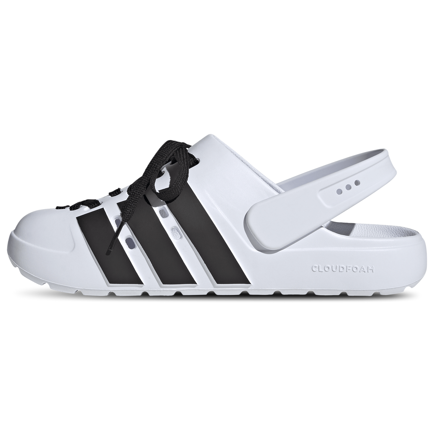 adidas adilette 2.0 Clogs - Men's - White/Black