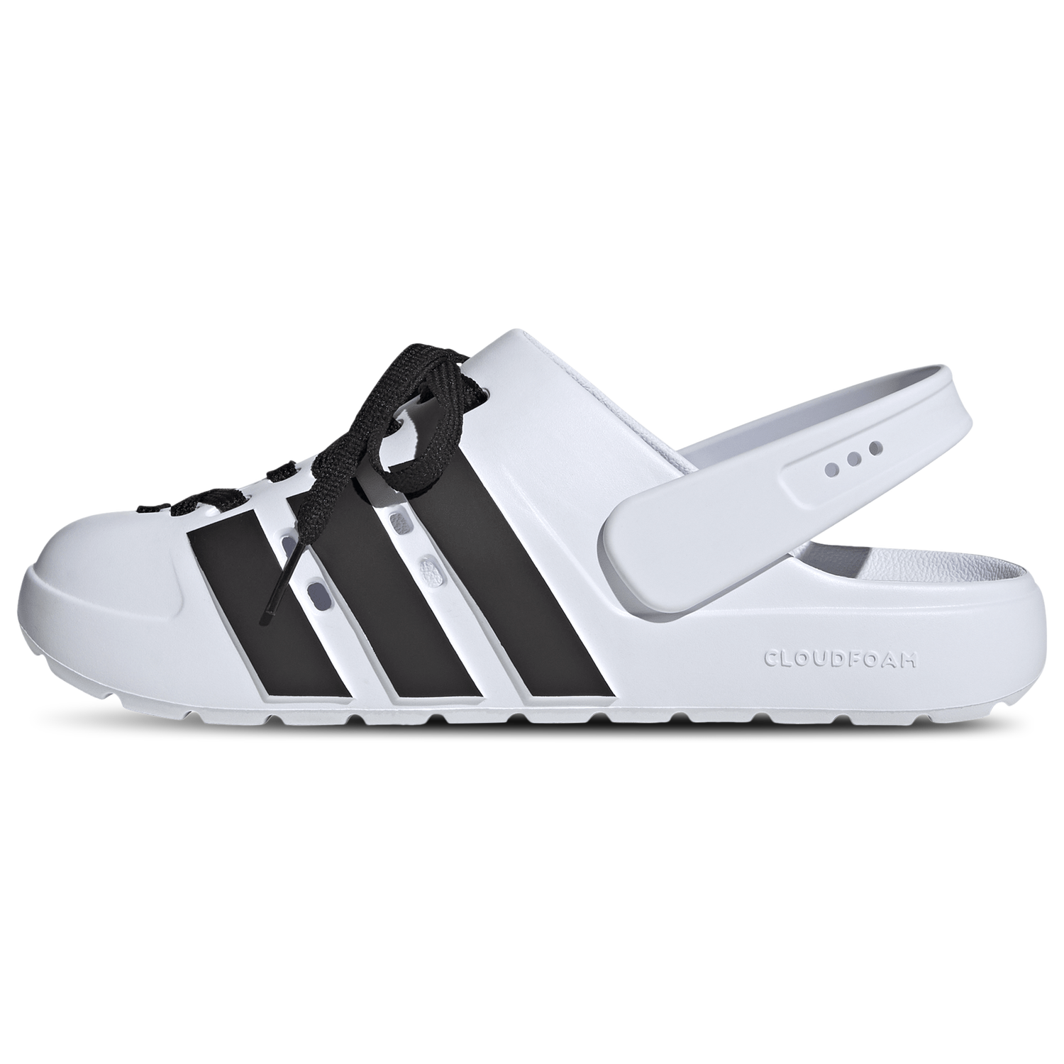 adidas adilette 2.0 Clogs - Men's - White/Black