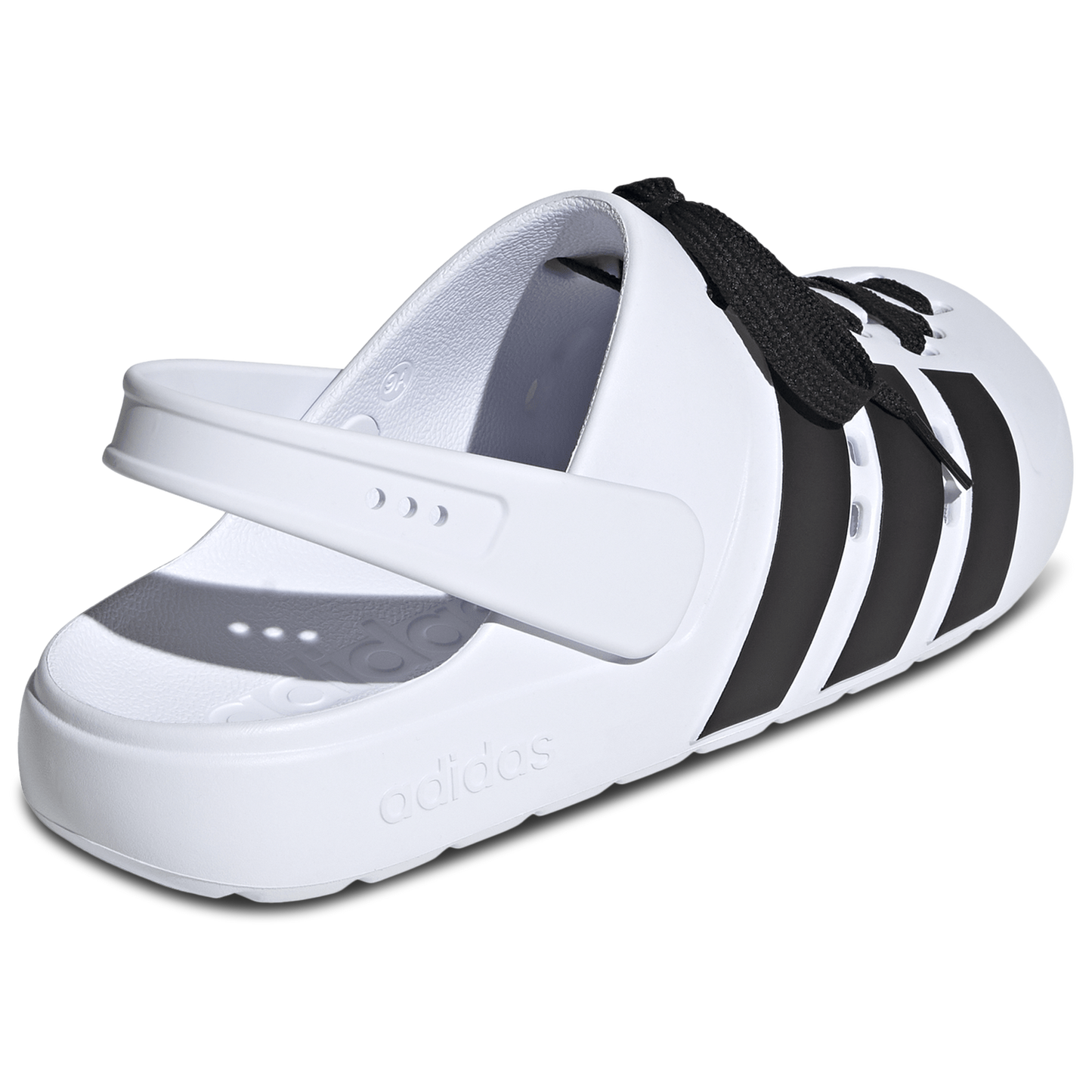 adidas adilette 2.0 Clogs - Men's - White/Black