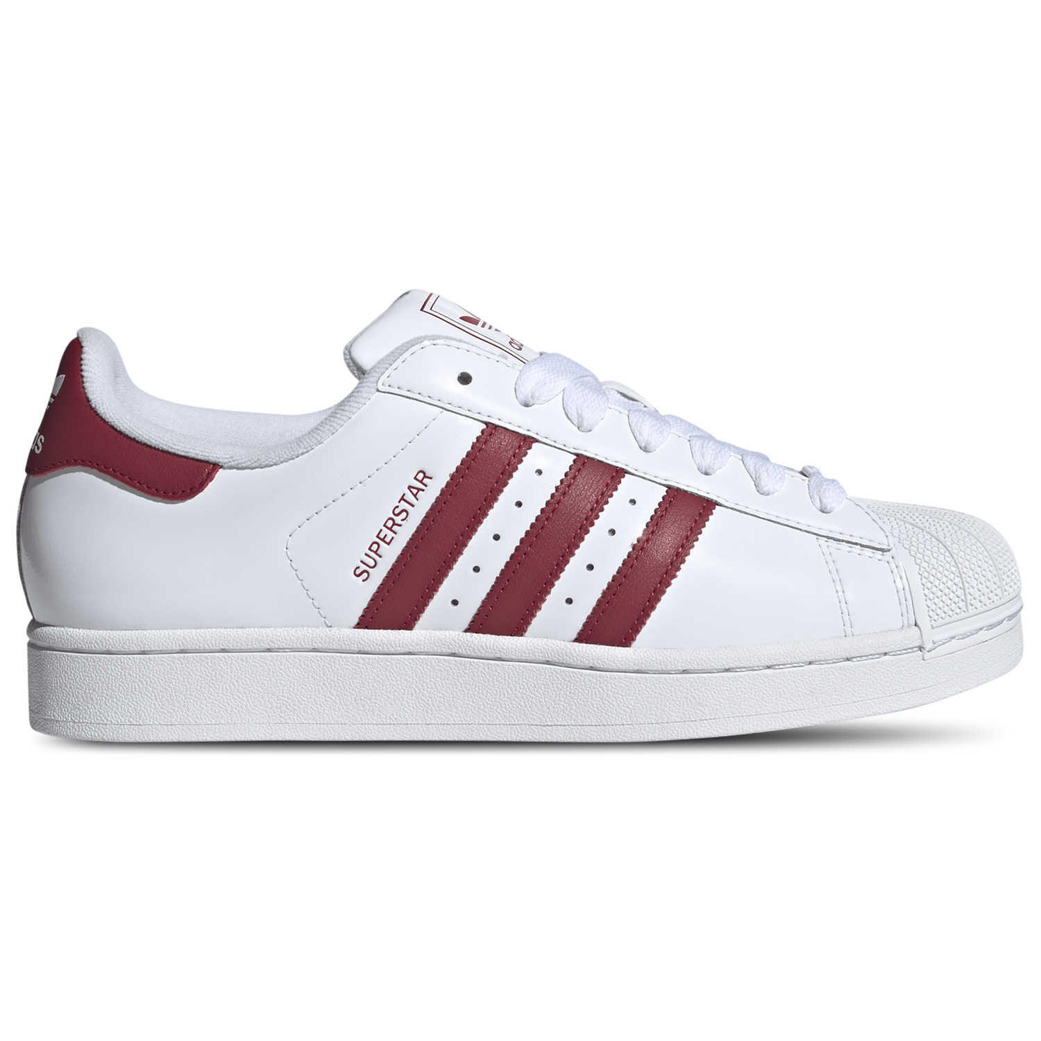 adidas Originals Superstar II Patent - Men's - White/Team Victory Red/White